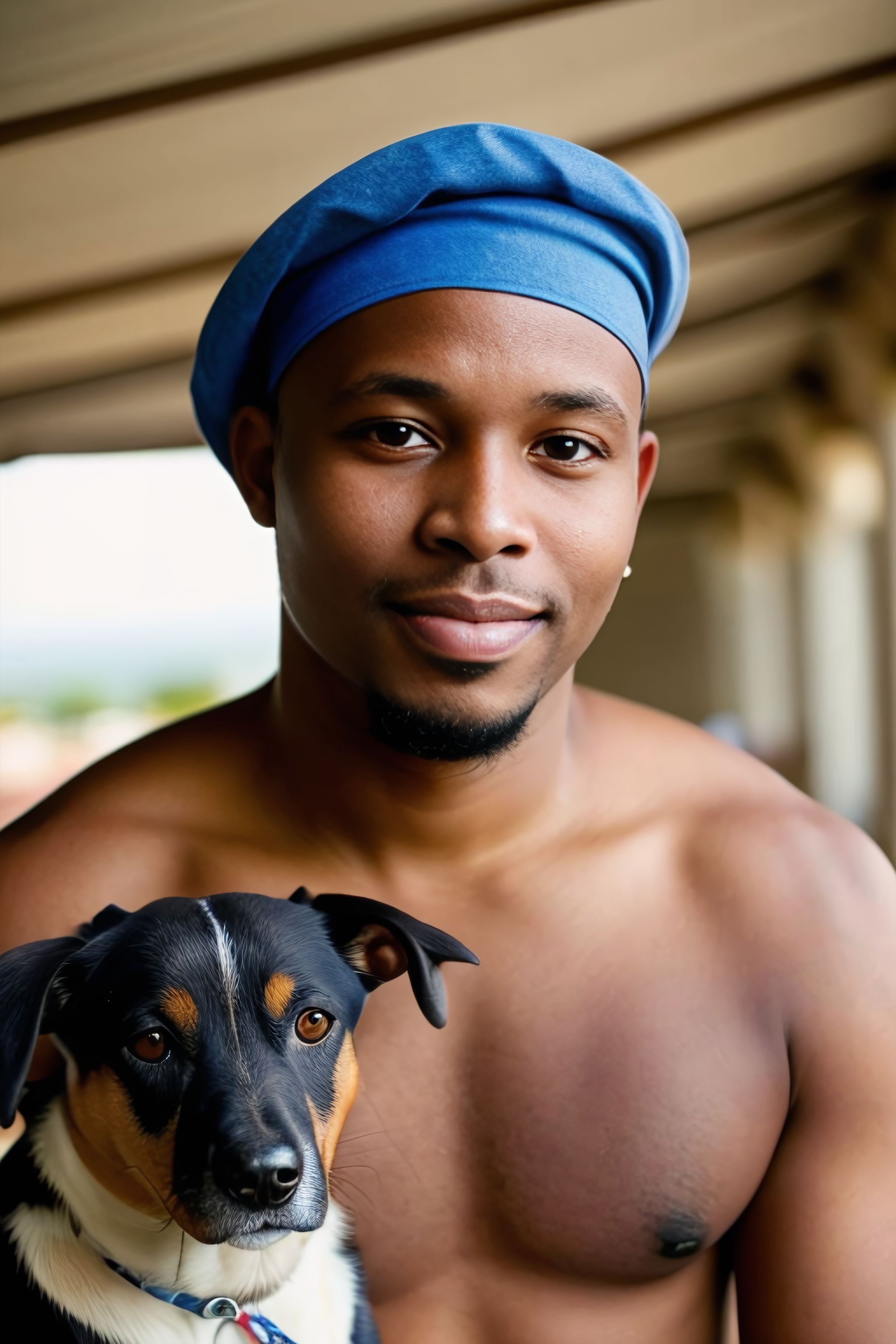 Portrait generated with Stable Diffusion.